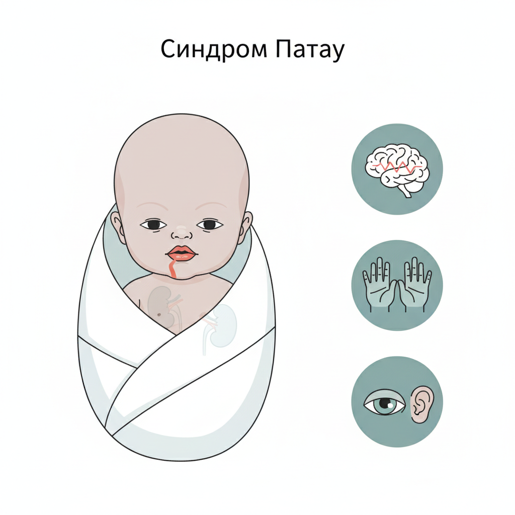 Основные признаки и симптомы синдрома Патау — иллюстрация к статье «синдром патау»